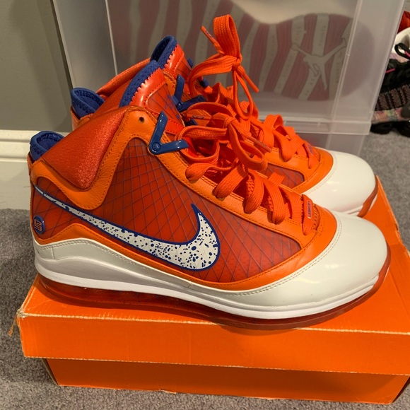 Nike LeBron Hardwood Classic 7 Orange Sample PE size 10 - Picture 2 of 15
